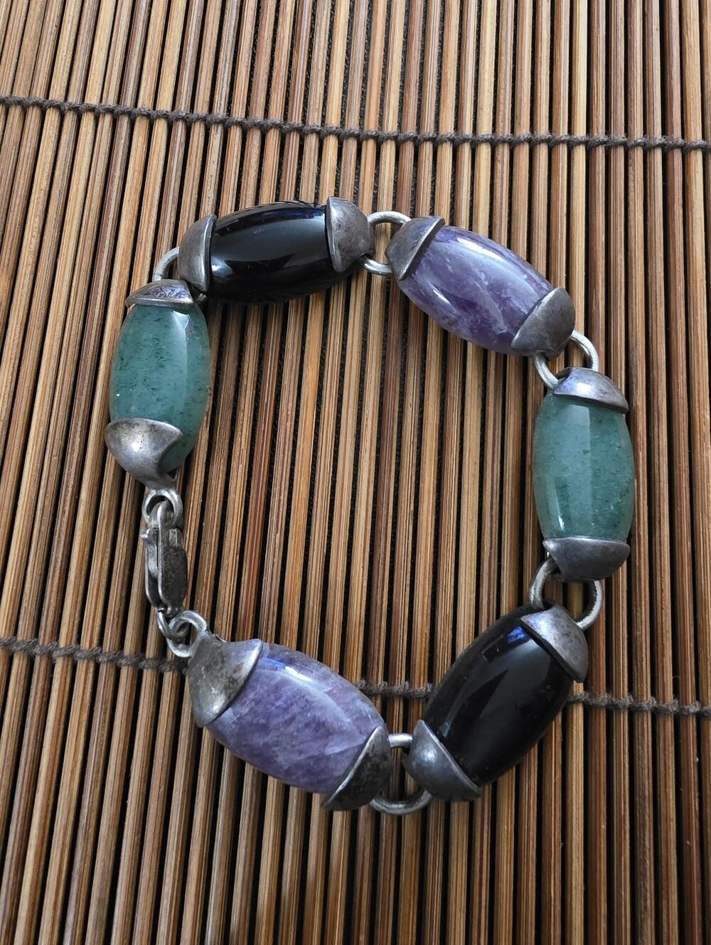 925 Silver MultiStone Bracelet (Vintage)